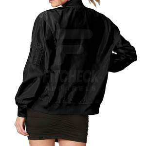 Chaqueta Bomber para Mujer, Tallas Grandes, con Cuello Alto, Diseño Transpirable para Invierno, con Logotipo Personalizado a Bajo Precio - Product Image 2