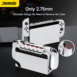 Funda protectora de una pieza Jemdo para <span class=keywords><strong>Nintendo</strong></span>, para Switch, versión OLED, modelos NS2, a prueba de polvo con ranura para tarjetas, accesorio de juego - Product Image 4