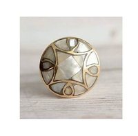 Bouton en laiton en nacre, poignée, meubles faits à la main, accessoires de quincaillerie, bouton en laiton pour serpillière en nacre, prix d'usine