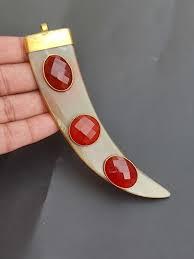 Collier élégant pendentif en corne pour un look quotidien décontracté avec une forme géométrique moderne au prix le plus bas Par HF CRAFTS - Product Image 3