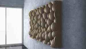 Pièce murale en bois paramétrique 3D de designer Art déco Tête de lit faite à la main pour la décoration d'anniversaire et de mariage - Product Image 5