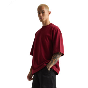 T-shirt à épaules tombantes 100% coton de haute qualité personnalisé et lourd Streetwear OEM Vêtements décontractés pour hommes dans des couleurs personnalisées - Product Image 2