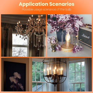 مصباح <span class=keywords><strong>LED</strong></span> زجاجي بسعر المصنع C35F 2W عالي الإضاءة E27 <span class=keywords><strong>E14</strong></span> بتصميم شمعة ولهب 250 لومن مناسب للثريات الكريستالية معتمد CE - Product Image 5