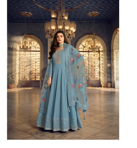 Royal export-vestido de trabajo de seda, ropa de fiesta con aspecto de Dola con jari dori, con nuevo color con fondo - Product Image 1