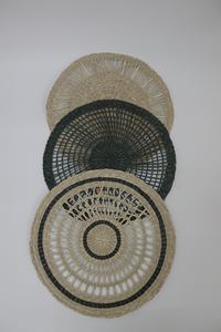 Vente en gros de sets de table classiques écologiques en jacinthe d'eau sous-verre naturel taille personnalisée décoration de table fête mariage - Product Image 6