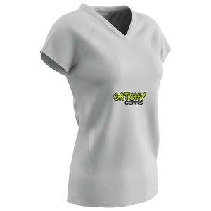 Jersey de voleibol para hombre Q cuello manga corta equipo playa voleibol Jersey - Product Image 1