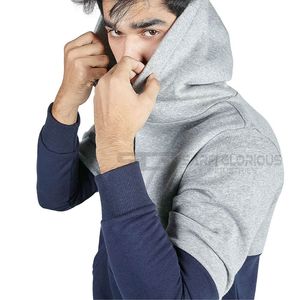 Sweats à capuche vierges 380 ~ 500 Gsm sweat à capuche lesté pull surdimensionné épaule tombante sweats à capuche lourds - Product Image 4