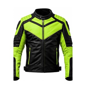 Men Leather Motorcycle <b>Jacket</b> Waterproof Windproof Breathable Zip Up Riding Outerwear Winter Racing <b>Wear</b> - Product Image 5