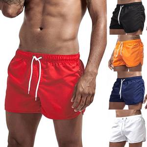 Pantalones cortos de baño para hombre, bañadores, pantalones cortos de secado rápido, traje de baño transpirable con cordón y bolsillos para surf, playa, Verano - Product Image 1