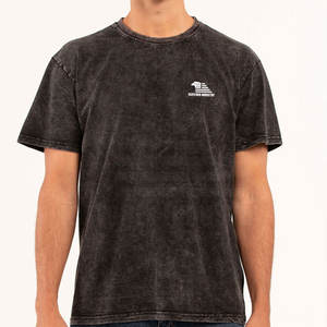 2025 haute qualité lavage à l'acide t-shirt en gros 100% coton lavage à l'acide hommes t-shirts à vendre - Product Image 2