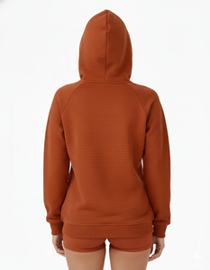 Sudadera con capucha de algodón 100% para mujer hecha a medida, transpirable, suave, cómoda, para invierno/otoño, con estampado de logotipo, cuello con capucha, talla XS - Product Image 3