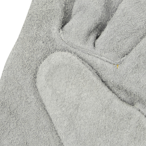 707 Wholesale Palm Leather <b>Red</b> <b>Fabric</b> Industrial Labor Safety Machinist Hand Protective Welding Gloves - Product Image 5