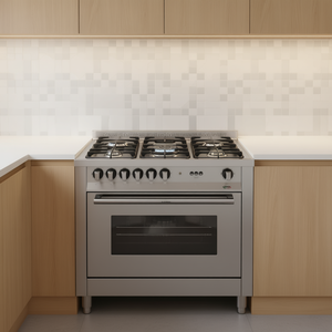 Cocina de gas de 5 quemadores con horno eléctrico MAXIMA MG96MF C Inox Clase A (90x60x90,5cm) - Product Image 3
