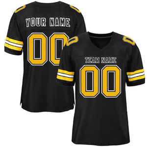 Camisetas de fútbol americano de secado rápido al por mayor, camisetas deportivas de poliéster personalizadas, ropa de fútbol americano OEM/ODM - Product Image 5