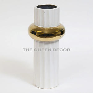 Venta caliente jarrón de latón antiguo de alta calidad de lujo Vintage decoración del hogar florero artificial jardín Mesa uso en el suelo - Product Image 3