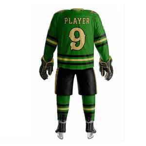 Uniforme de hockey sur glace personnalisé pour homme adulte, sublimation personnalisée, séchage rapide, respirant, polyester, couture solide, port flexible - Product Image 5