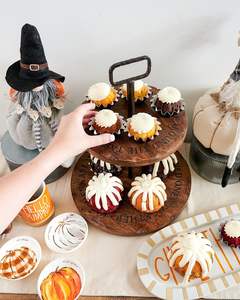 Plateau de service à plusieurs niveaux Sentiment en bois Plateau de charcuterie Plateau de fromage Plateau décoratif Taille personnalisée Couleur bois naturel - Product Image 6