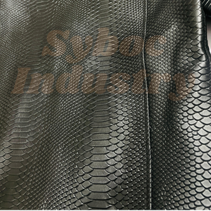 Blouson aviateur en cuir gaufré <span class=keywords><strong>python</strong></span> noir pour homme en cuir de vachette véritable imprimé Reptile blouson aviateur en cuir à capuche exotique pour le collège - Product Image 4