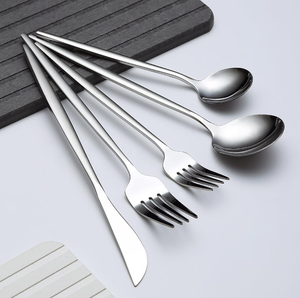 Forme classique design couverts ensemble en acier inoxydable dîner couteau cuillère fourchette maison cuisine restaurant vaisselle mariage événement décor - Product Image 2