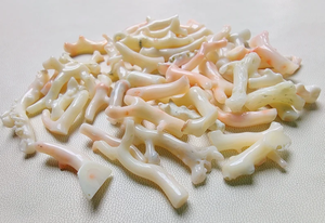 VENTA, palo de coral blanco, 247 Cts, palos de sombra rosa, 100% piedras preciosas blancas de coral natural palos pulidos sueltos para la fabricación de joyas - Product Image 4