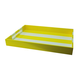 Plateau en laque ottoman vietnam plateau de service en laque peinture à la main MDF plateau de service en bois - Product Image 4