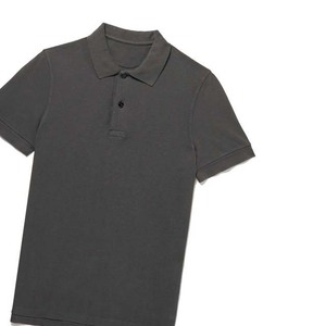 Color gris nuevo estilo de moda de manga corta de verano Streetwear venta al por mayor superventas ropa de hombre algodón tallas grandes polos - Product Image 2
