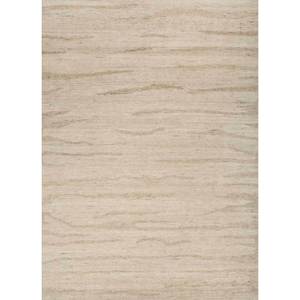 Tapis rectangulaire fait main en laine tressée de couleur unie pour salon et couloir - Product Image 1