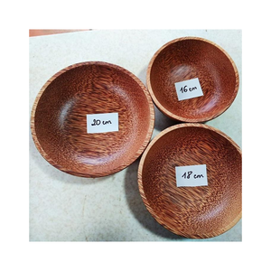 Cuencos de madera de coco ecológicos más vendidos, sostenibles, duraderos y elegantes para su restaurante u hogar - Product Image 1