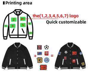 Chaqueta de equipo Letterman en blanco para hombre, fabricantes de chaqueta Letterman personalizada Plain Varsity, chaquetas Varsity personalizadas para hombre en blanco al por mayor - Product Image 6