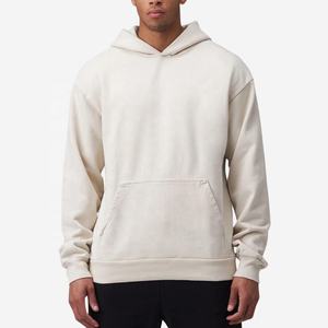 Plain dropped shoulder winter heavyweight <b>fleece</b> hoodie custom logo french terry <b>thick</b> cotton blank oversized hoodies - Product Image 5