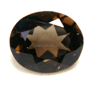 3A Calidad Precio al por mayor Natural 8X6MM Cuarzo ahumado ovalado Marrón Piedras de quilates de corte facetado Piedra de cuarzo ahumado semipreciosa - Product Image 6