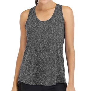 Débardeurs pour femmes Débardeurs respirants et fins Débardeurs amples décontractés de taille personnalisée Débardeur pour femmes teint en plaine - Product Image 2