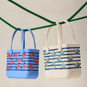 Bolsa de Playa de EVA Resistente de 1300g con Logotipo Personalizado, con Orificios, Impermeable, con Asas de Goma Antideslizantes, Impresión UV Personalizada para Vacaciones en la Playa - Product Image 1