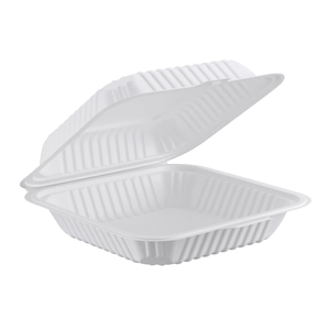 ProTakeOut [7.5 X 7.5 X 2.5 Pulgadas] Contenedores Blancos de 1 Compartimento con Cierre Deslizante Central, Paquete de 150, Duraderos, Ecológicos, de MFPP - Product Image 5