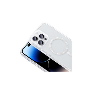 Luxury Silver for iPhone 14 Pro Max Case M-Safe Compatible Rhinestone Design Silicone Cover <b>Phone</b> Protection for 7 Plus 11Pro <b>XR</b> - Product Image 2