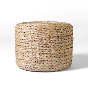 Taburetes de Jacinto de Agua Naturales, Hechos a Mano, Puffs, Venta al Por Mayor - Product Image 6