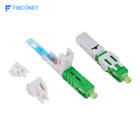Konektor Serat Optik SC APC UPC Cepat Pasang, Perakitan Cepat Mekanis untuk Kabel Drop 2.0*3.0mm FTTH
