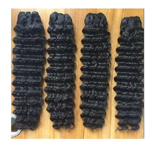 Gran oferta, cabello crudo vietnamita Natural Virgen sin procesar, cutícula suelta de onda profunda, estilo de cabello indio alineado - Product Image 4