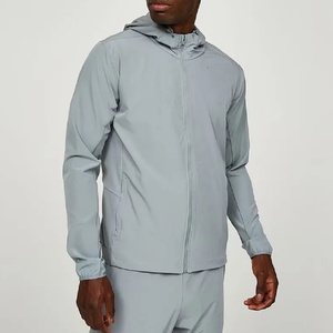 Ensemble personnalisé de haute qualité deux pièces hommes 100% Nylon veste pluie coupe-vent course Sport survêtement - Product Image 2