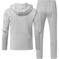 Conjunto Deportivo de Dos Piezas para Hombre, con Logotipo Personalizado, Informal, Transpirable, de Forro Polar, para Invierno, para Correr, Gimnasio, de Algodón