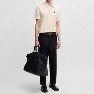 Camisas Casuales para Hombre de Corte Regular con Diseño de Logotipo Frontal al por Mayor, 100% Fibra de Bambú, Tejido Jersey Transpirable, Manga Corta, Color Sólido - Product Image 2