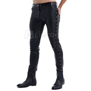 Pantalon en cuir personnalisé de haute qualité pour hommes Vente en ligne imperméable Pantalon en cuir pour hommes Vente en ligne - Product Image 6