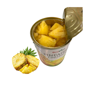 Top Notch Quality Factory In Vietnam Deeply Sweet Canned <b>Pineapple</b> Chunks in <b>Light</b> Syrup Packed in 30oz Can - Product Image 1