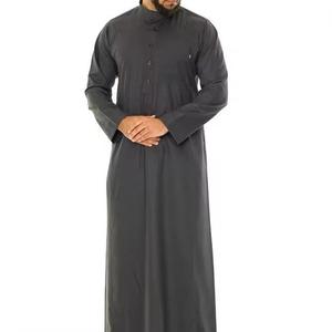 2025 nouveau Design respirant Polyester hommes arabe Jubba Al Aseel Thawb pour Eid mariage mosquée cérémonies religieuses pour l'été - Product Image 1