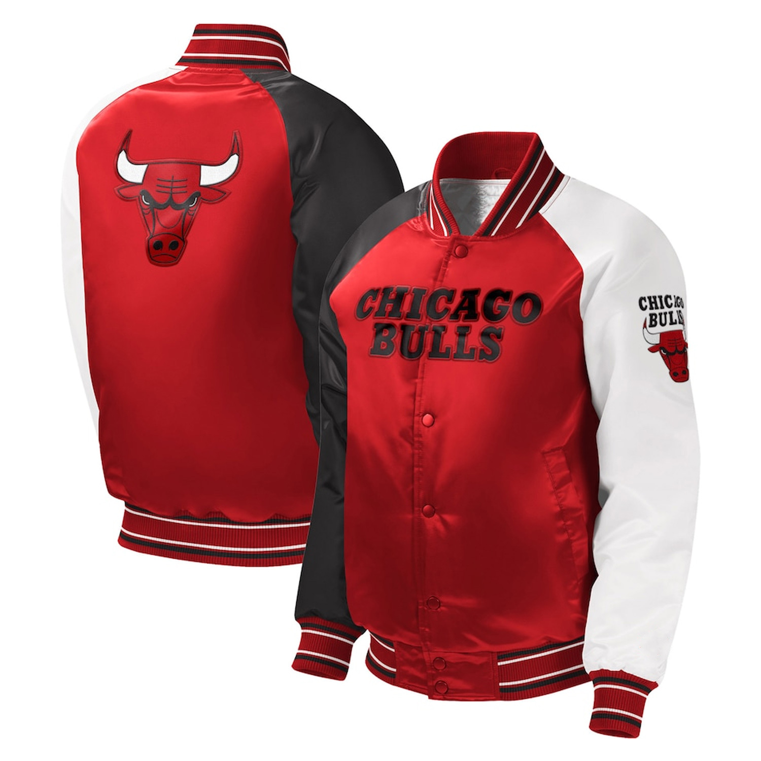 Power Punch 2025 Customized Design Team Chicago Bull &amp; Number Starter bomber