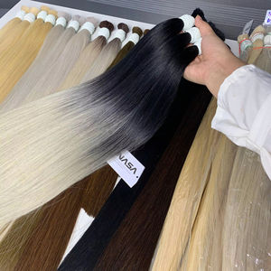 Extensiones de cabello a granel Producto de Venta caliente 2025 Ombre Rubio Colores Alta calidad Doble dibujado - Product Image 1