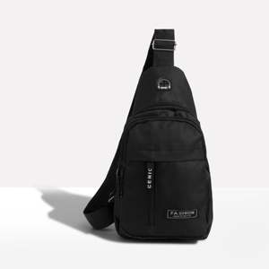 Ultimate Summer Travel <b>Sling</b> <b>Bag</b> Fashionable Water-Proof Nylon Chest <b>Bag</b> with Zipper Closure - Product Image 1