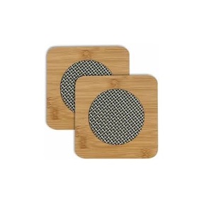 Posavasos de Madera Natural Cortados con Láser, Simples, Estilo Mármol, OEM, Sublimables, Absorbentes, Navideños, Modernos, Marca TQC - Product Image 3