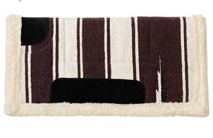 Vente en gros équestre 100% laine mérinos feutre Western tapis de selle taille haute léger avec design tissé coloré ODM approvisionnement - Product Image 4