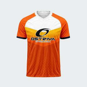 Maillot de football tendance à col en V, modèle 2026, pour adultes, vêtements de sport personnalisés avec impression de nom en couleur unie, haute qualité - Product Image 5
